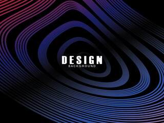Abstract black modern futuristic banner background. Glowing oval line pattern design. Rotating elliptical line element. Circular movements. Suitable for banners, brochures, covers, flyers, websites, e