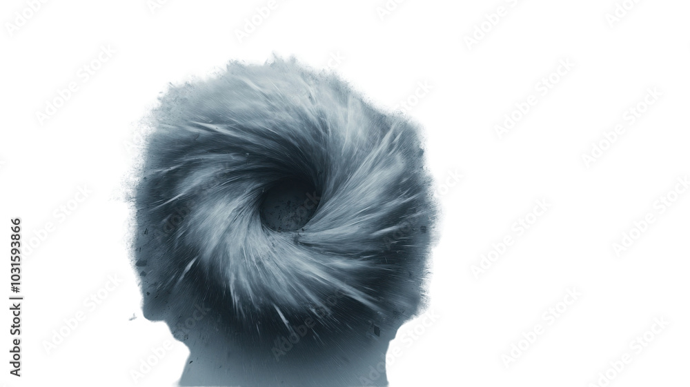 Aufkleber a mesmerizing spiral pattern, evoking a sense of motion and fluidity. ideal for artistic and abstrac