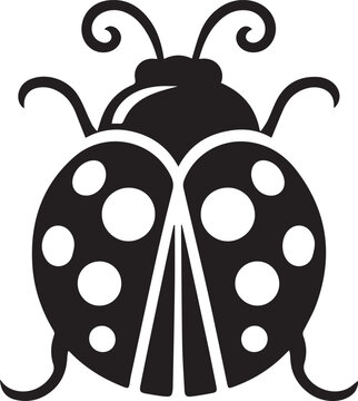 recommend clip art: ladybug insect silhouette design vector art illustration