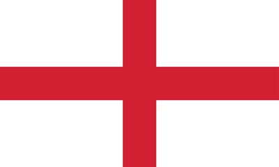Obraz premium Normal flag of the European country of ENGLAND with original aspect ratio
