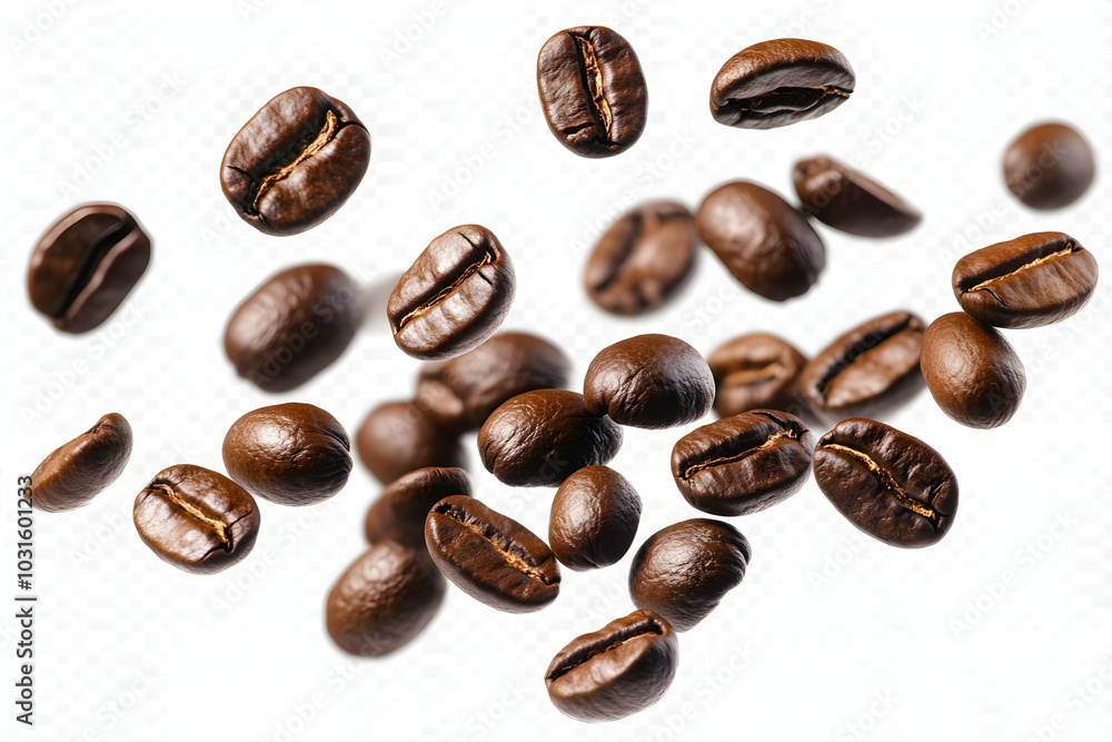 Wall mural coffee beans background