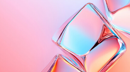 Neon crystal patterns with reflective surfaces, neon texture, abstract luxury design