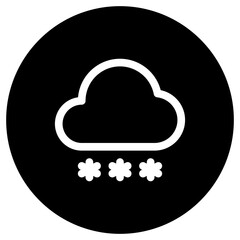 Editable snowfall vector icon. Part of a big icon set family. Perfect for web and app interfaces, presentations, infographics, etc