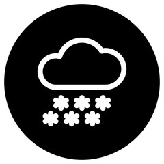 Editable heavy snowfall vector icon. Part of a big icon set family. Perfect for web and app interfaces, presentations, infographics, etc