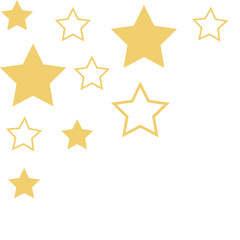 Gold Sparkling Star Corner