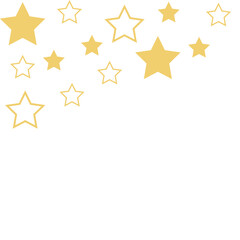 Gold Sparkling Star Corner