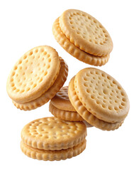 Classic Round Butter Biscuit Illustration