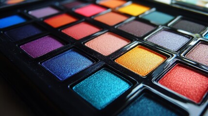 New matte eyeshadow palette with colorful shades