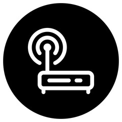 Editable vector wifi router icon. Part of a big icon set family. Perfect for web and app interfaces, presentations, infographics, etc