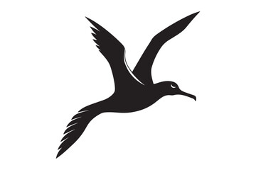 Albatross Silhouette Vector Illustration – Perfect for T-Shirts, Hoodies & Décor