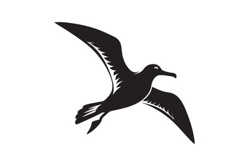 Albatross Silhouette Vector Illustration – Perfect for T-Shirts, Hoodies & Décor