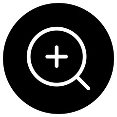 Obraz premium Editable vector zoom in icon. Part of a big icon set family. Perfect for web and app interfaces, presentations, infographics, etc