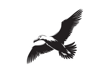 Albatross Silhouette Vector Illustration – Perfect for T-Shirts, Hoodies & Décor
