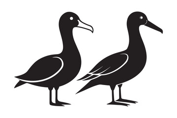 Albatross Silhouette Vector Illustration – Perfect for T-Shirts, Hoodies & Décor