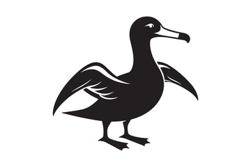 Albatross Silhouette Vector Illustration – Perfect for T-Shirts, Hoodies & Décor
