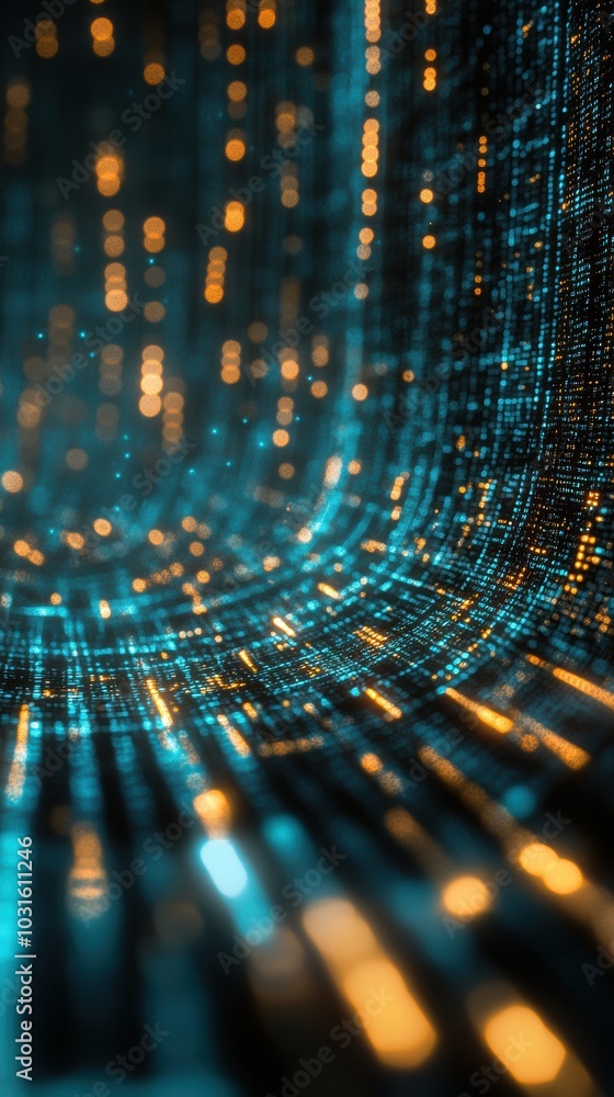 Poster data lake platform analytics technology background