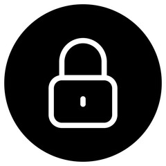 Editable vector lock padlock encryption password icon. Part of a big icon set family. Perfect for web and app interfaces, presentations, infographics, etc