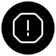 Editable vector alert warning spam octagon icon. Part of a big icon set family. Perfect for web and app interfaces, presentations, infographics, etc