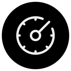 Editable vector speedometer icon. Part of a big icon set family. Perfect for web and app interfaces, presentations, infographics, etc