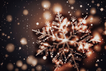 Generative Ai of beautiful Christmas background with glitter.