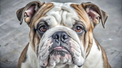 Obraz premium Cute Adult English Bulldog