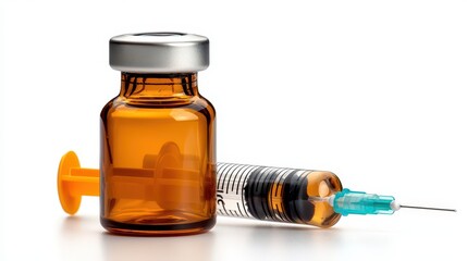 Vaccine Vial and Syringe