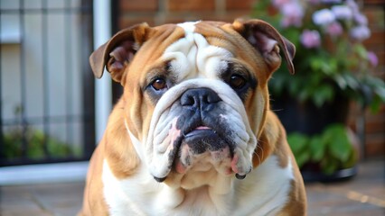 Cute Adult English Bulldog