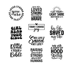 10 Bible Verse design Bundle