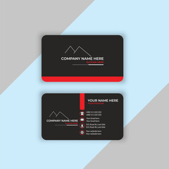 Modern business card template design