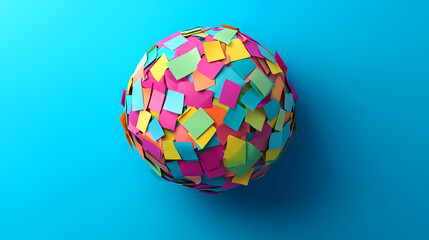 Obraz premium Colorful paper collage art