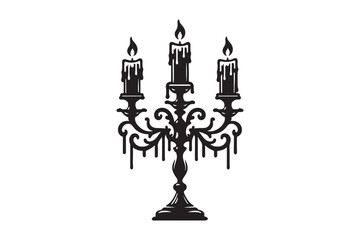 Candle silhouette Vector 48.eps