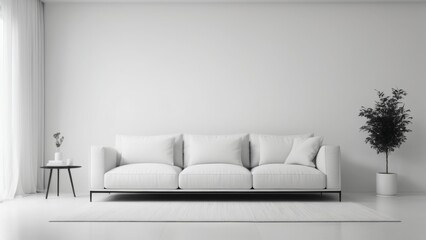 modern living room with sofa