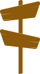 Wood Sign Illustration