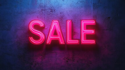 Bright Neon Sale Advertisement for Tech Promotions