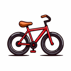 Fototapeta premium Vector bicycle illustration, cycling icon