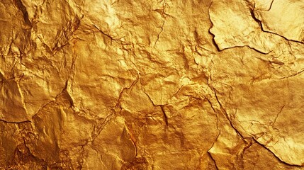 Metallic golden and bronze paper texture with gradient effect, resembling metal foil or wall paint, Golden background. Gold texture. Beautiful luxury gold background. Shiny golden texture
