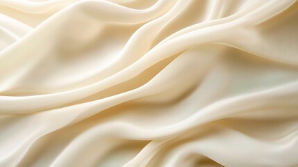 Obraz premium Smooth Creamy Fabric Drapery Texture