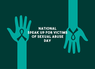 Fototapeta premium National Speak Up for Victims of Sexual Abuse.