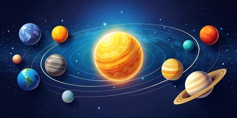 planets in space