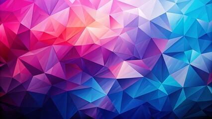 Fototapeta premium Stunning Geometric Polygon Background in Blue, Pink, and Purple for Modern Design and Digital Art