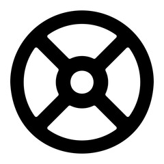 Obraz premium radiation Solid icon