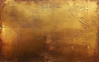 Metallic golden and bronze paper texture with gradient effect, resembling metal foil or wall paint, Golden background. Gold texture. Beautiful luxury gold background. Shiny golden texture