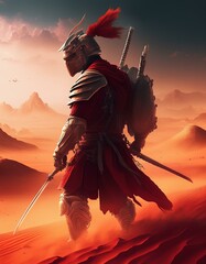 Samurai Warriors in Epic Poses and Dramatic Lighting