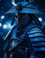 Samurai Warriors in Epic Poses and Dramatic Lighting
