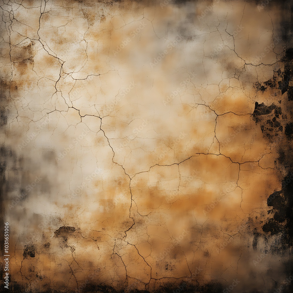 Poster textured abstract background with cracks and warm tones perfect for design and art applications