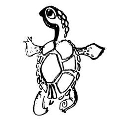 turtle walks drawing