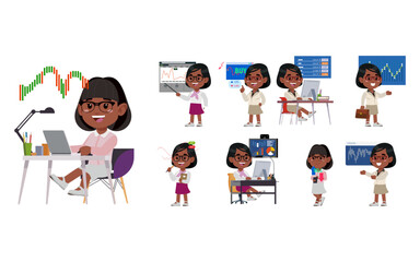 Stock market concept with people