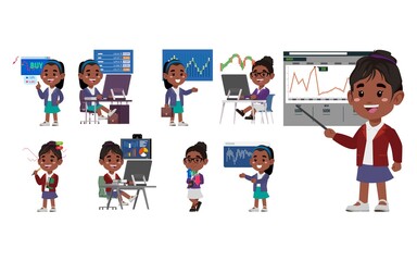 Stock market concept with people