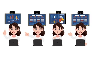 Stock market concept with people