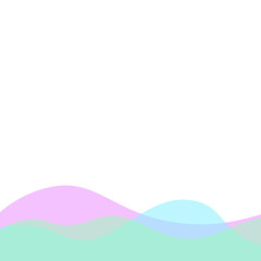 Transparent Blob Footer